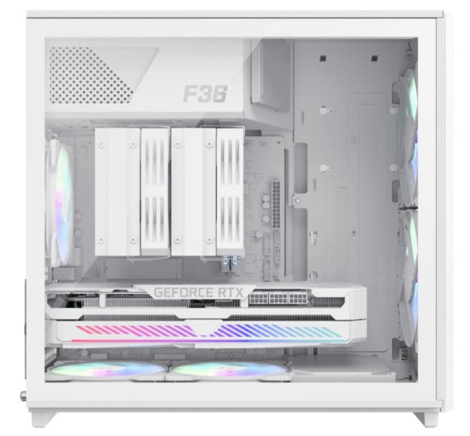 Корпус  Gamemax F36 WH White with window
