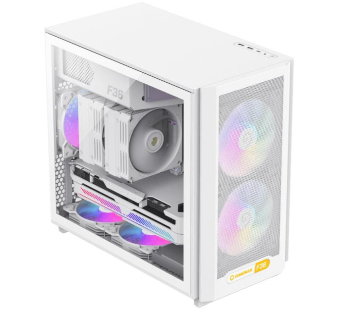 Корпус  Gamemax F36 WH White with window