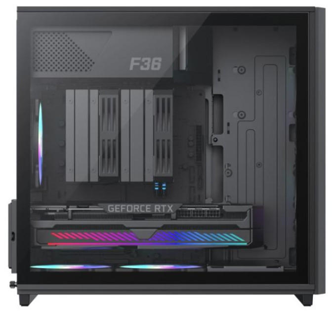 Корпус  Gamemax F36 BK Black with window
