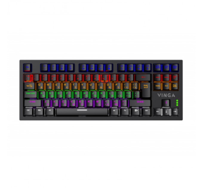 Vinga Клавіатура Vinga KBGM-110 87 key LED Blue Switch USB Black (KBGM-110 Black)
