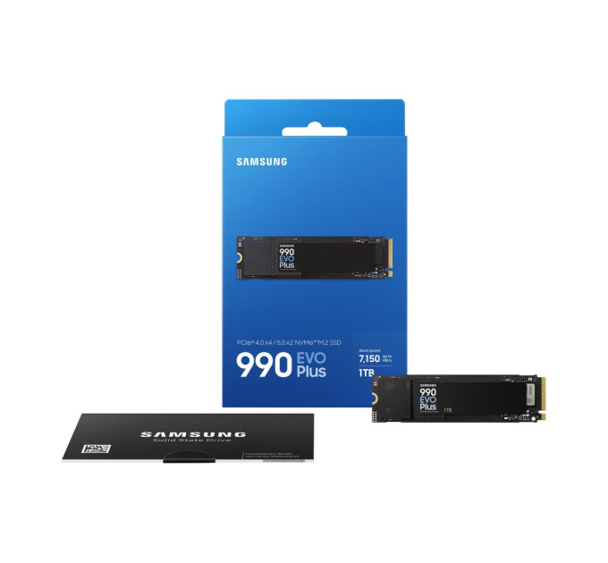 Samsung SSD накопичувач 1ТB Samsung 990 EVO Plus M.2 2280 PCIe 5.0 x4 NVMe V-NAND TLC (MZ-V9S1T0BW)
