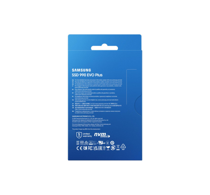 Samsung SSD накопичувач 1ТB Samsung 990 EVO Plus M.2 2280 PCIe 5.0 x4 NVMe V-NAND TLC (MZ-V9S1T0BW)
