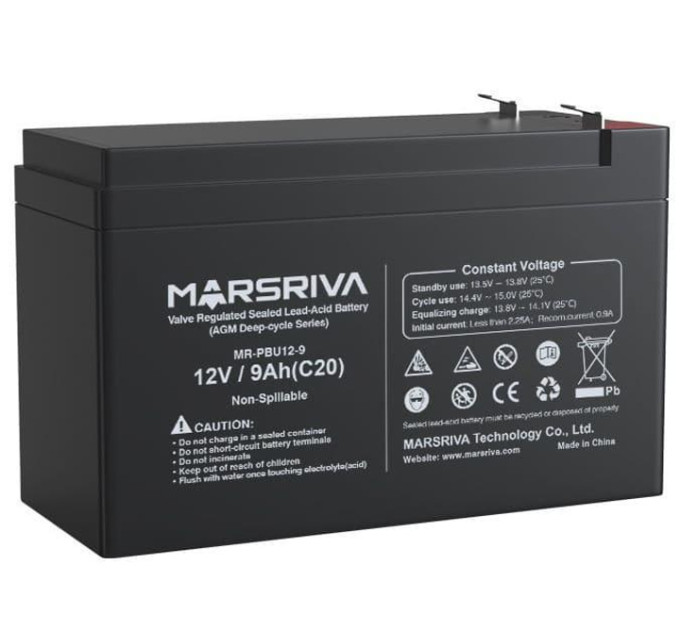 Акумуляторна батарея  MARSRIVA AGM 12V 9AH