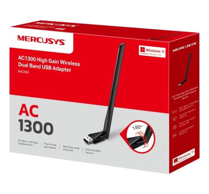 Mercusys Безпровідний Wi-Fi адаптер  Mercusys MA30H USB3.0