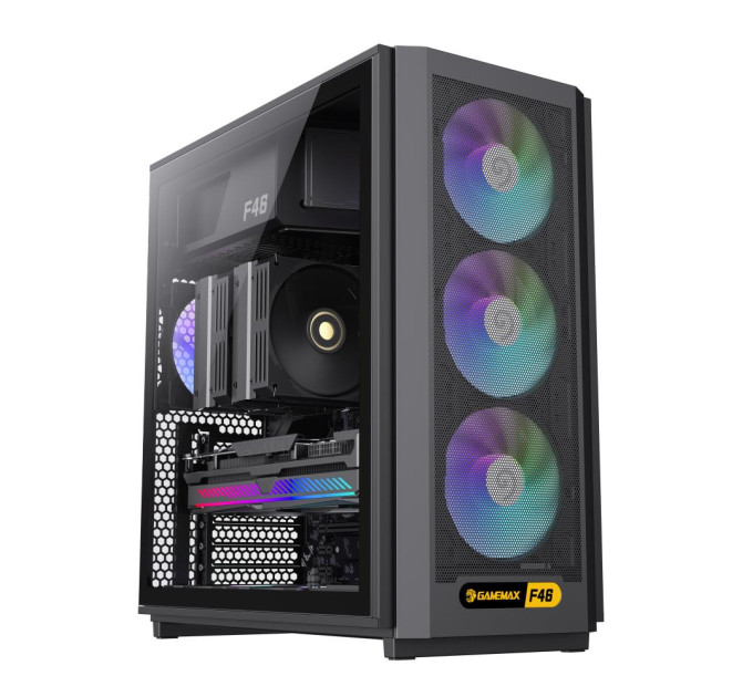 Gamemax Корпус  GameMax F46 Black без БЖ