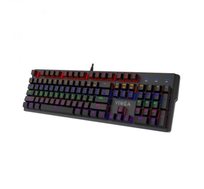 Vinga Клавіатура Vinga KBGM160 LED Outemu Blue USB Black (KBGM160 Black)