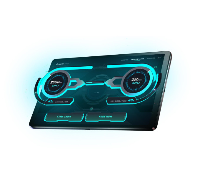 Планшет  Lenovo Legion Tab (3rd Gen) TB321FU 12/256GB Eclipse Black + Case&Film (ZAEF0033UA)