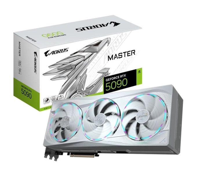 Відеокарта  Gigabyte AORUS GeForce RTX 5090 MASTER ICE 32G (GV-N5090AORUSM ICE-32GD)