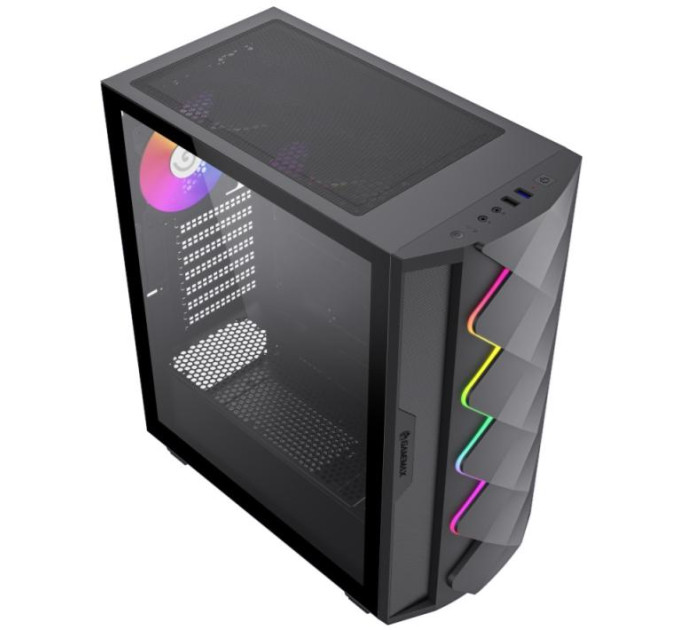 Корпус  GameMax Diamond CP Black без БЖ (Black Diamond CP)