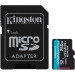 Kingston Карта пам'яті MicroSDXC  256GB UHS-I/U3 Class 10 Kingston Canvas Go! Plus R200/W160MB/s + SD-адаптер