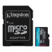 Kingston Карта пам'яті MicroSDXC  256GB UHS-I/U3 Class 10 Kingston Canvas Go! Plus R200/W160MB/s + SD-адаптер