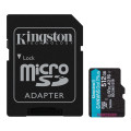 Карта пам'яті MicroSDXC  512GB UHS-I/U3 Class 10 Kingston Canvas Go! Plus R200/W160MB/s + SD-адаптер