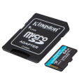 Карта пам'яті  MicroSDXC   64GB UHS-I/U3 Class 10 Kingston Canvas Go! Plus R200/W200MB/s + SD-адаптер