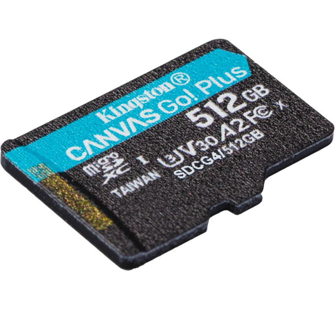 Kingston Карта пам'яті MicroSDXC  512GB UHS-I/U3 Class 10 Kingston Canvas Go! Plus R200/W160MB/s