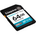 Kingston Карта пам'яті  Kingston SDXC 64GB Canvas Go! Plus G4 Class 10 UHS-I U3 V30 (SDG4/64GB)