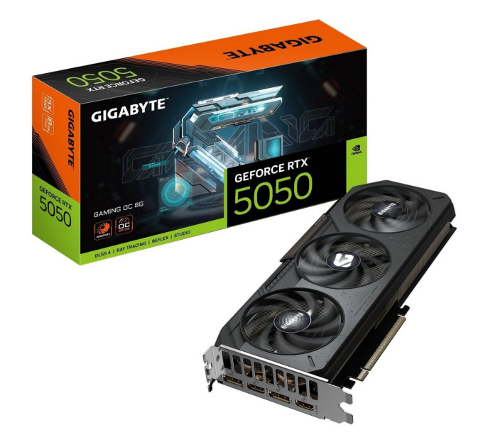 Відеокарта  Gigabyte GeForce RTX 5050 GAMING OC 8G (GV-N5050GAMING OC-8GD)