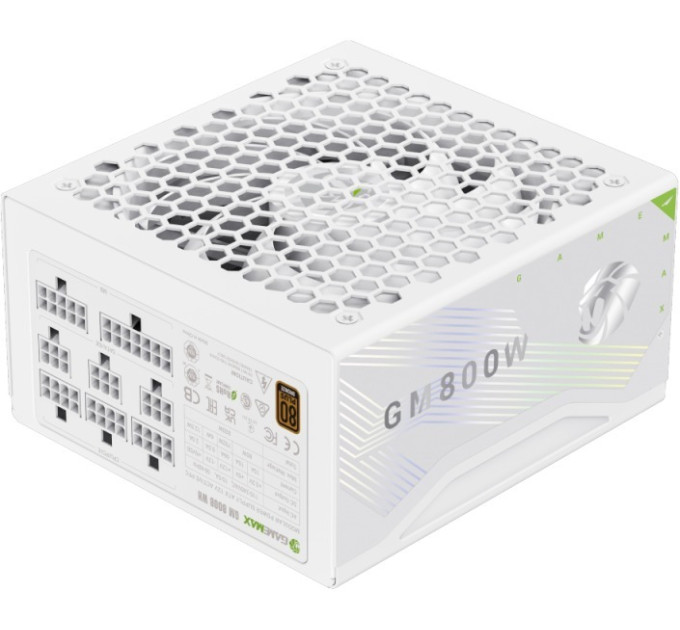 Блок живлення  Gamemax 800W GM 800B Fully Modular White (GM 800B WH Fully-modular New)