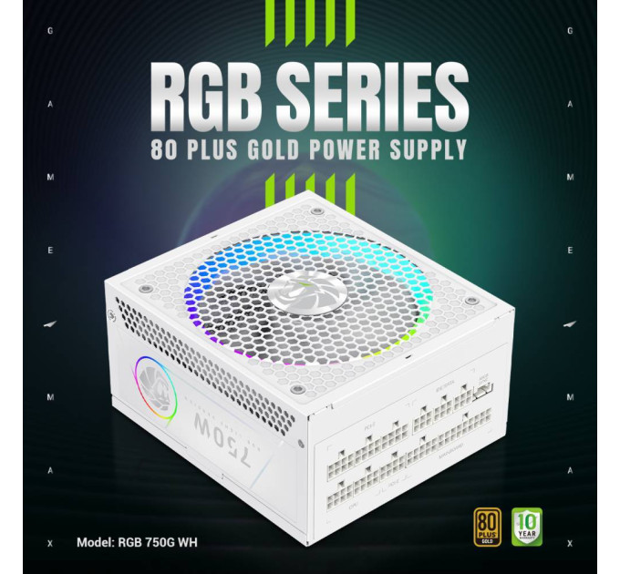 Блок живлення  Gamemax 750W RGB 750G WH