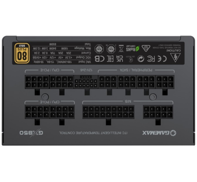 Блок живлення  Gamemax 850W GX 850 Pro BK (GX-850 PRO BK(ATX3.1PCIe5.1))