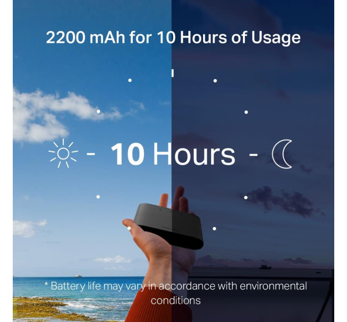 Mercusys Мобільний маршрутизатор MERCUSYS MT110 N150, 4G/LTE, 2200мА*год MT110