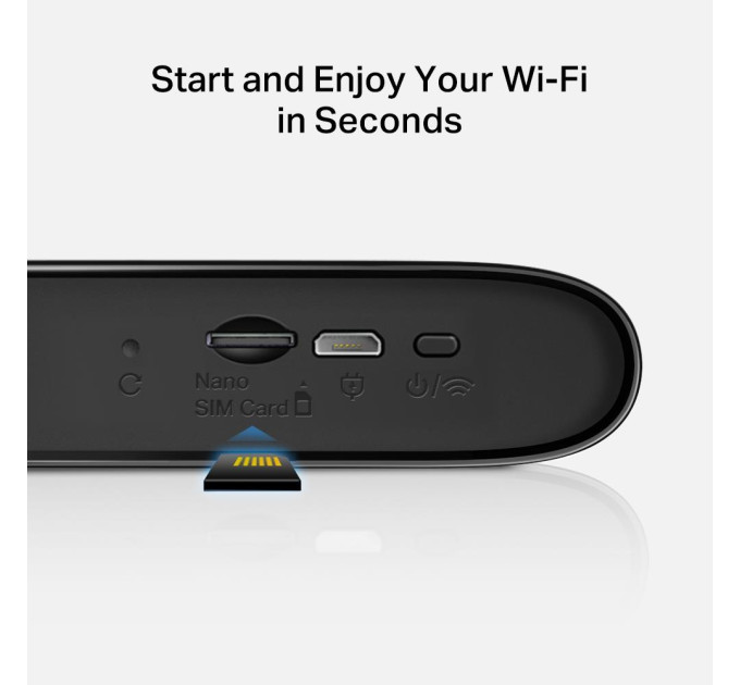 Mercusys Мобільний маршрутизатор MERCUSYS MT110 N150, 4G/LTE, 2200мА*год MT110