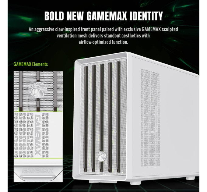Gamemax Корпус  GameMax Claw 360 White без БЖ