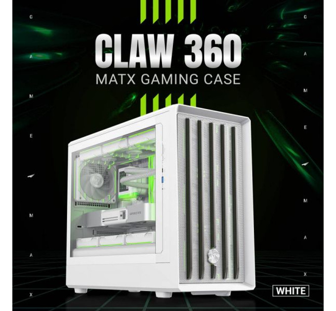 Gamemax Корпус  GameMax Claw 360 White без БЖ