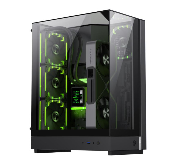 Gamemax Корпус  Gamemax T20 Black with window (T20 BK)