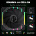 Кулер для корпусу  GameMax Tornado T12 ARGB-R 120*120*25 3pin