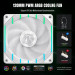 Кулер для корпусу  GameMax Tornado T12 ARGB-RW 120*120*25 3pin