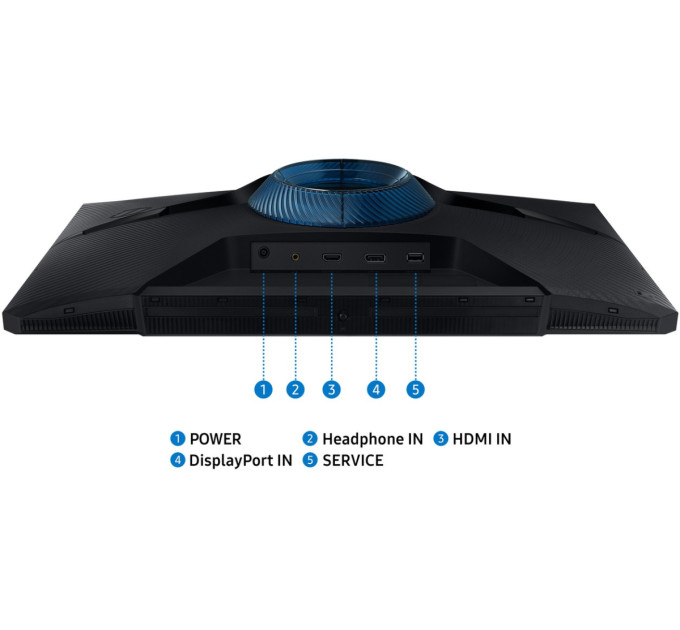 Samsung Монітор  Samsung 24" Odyssey G3 LS24DG300 (LS24DG300EIXUA)