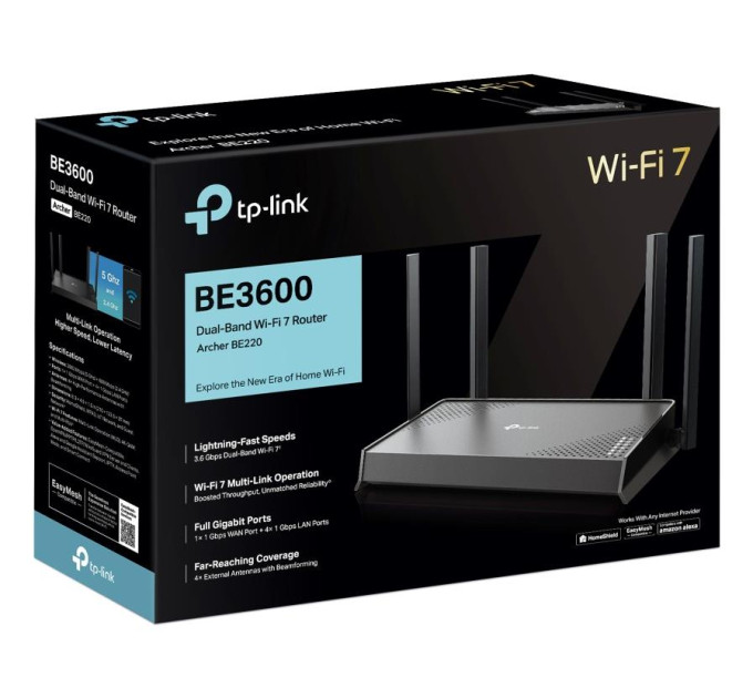 TP-Link Маршрутизатор Wi-Fi  TP-LINK Archer BE220