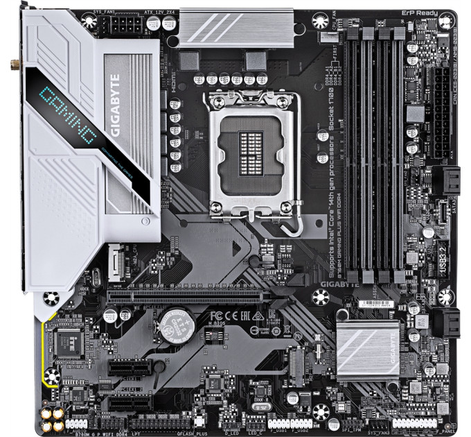 Материнська плата  Gigabyte B760M GAMING PLUS WIFI DDR4