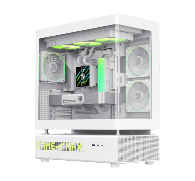 Gamemax Корпус  Gamemax N90 White with window (N90 WH)