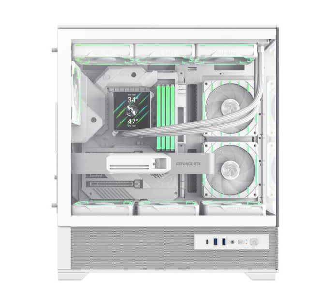 Gamemax Корпус  Gamemax Vista 2 White with window (VISTA 2 AW)