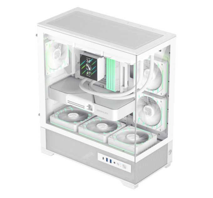 Gamemax Корпус  Gamemax Vista 2 White with window (VISTA 2 AW)