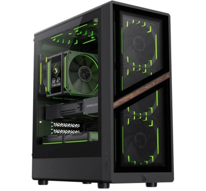 Корпус  Gamemax Aeris 330 GB Black with window (AERIS 330 GB)