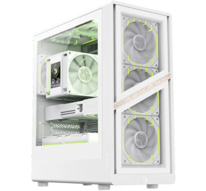 Gamemax Корпус  Gamemax Aeris 330 GB White with window (AERIS 330 GW)