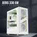 Gamemax Корпус  Gamemax Aeris 330 GB White with window (AERIS 330 GW)