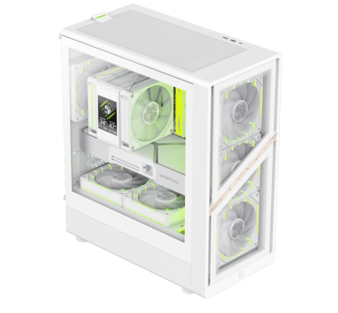 Gamemax Корпус  Gamemax Aeris 330 GB White with window (AERIS 330 GW)