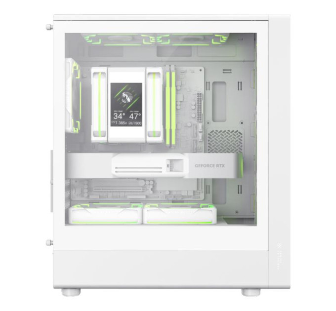 Gamemax Корпус  Gamemax Aeris 330 GB White with window (AERIS 330 GW)
