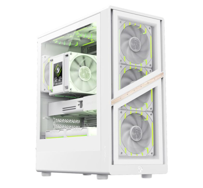 Gamemax Корпус  Gamemax Aeris 330 GB White with window (AERIS 330 GW)