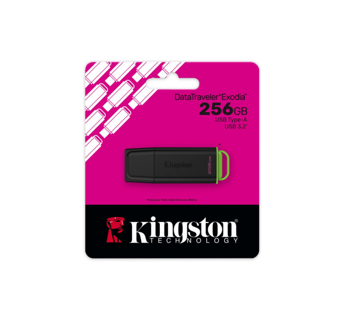 Флешка Kingston DataTraveler Exodia G2 256GB Black/Green (DTXG2/256GB)