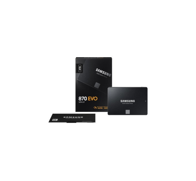 Samsung Твердотільний запам’ятовувальний пристрій накопичувач (SSD) SATA2.5" 4TB 6GB/S 870 EVO MZ-77E4T0B/EU SAMSUNG