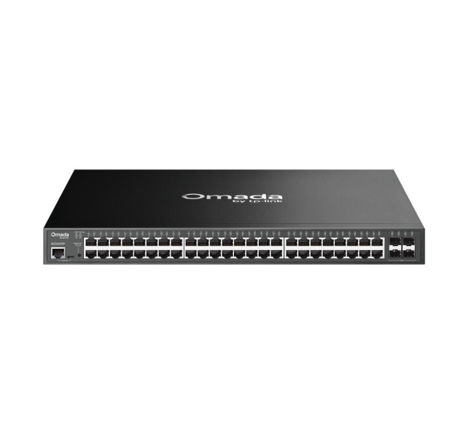 TP-Link JetStream 48-портовий гігабітний керований комутатор з 48 портами PoE+ та 4 портами 10GE SFP+ L2, SG3452XP TP-LINK