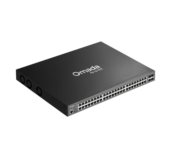 TP-Link JetStream 48-портовий гігабітний керований комутатор з 48 портами PoE+ та 4 портами 10GE SFP+ L2, SG3452XP TP-LINK