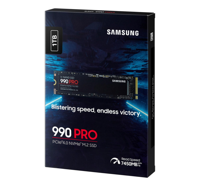 Samsung Твердотільний запам’ятовувальний пристрій накопичувач (SSD) G4 M.2 NVME 1TB 990 PRO MZ-V9P1T0BW SAMSUNG