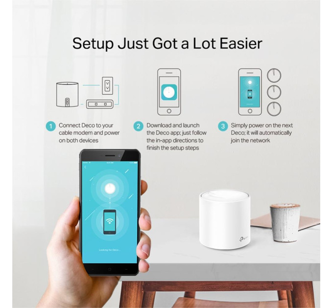 TP-Link Домашня Mesh Wi-Fi система (3 шт у комплекті), арт. Deco X20(3-pack) TP-LINK