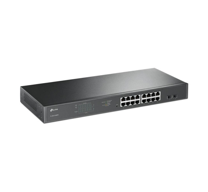 TP-Link 16-портовий гігабітний Smart коммутатор PoE+ з 4 SFP-слотами, TL-SG1218MPE