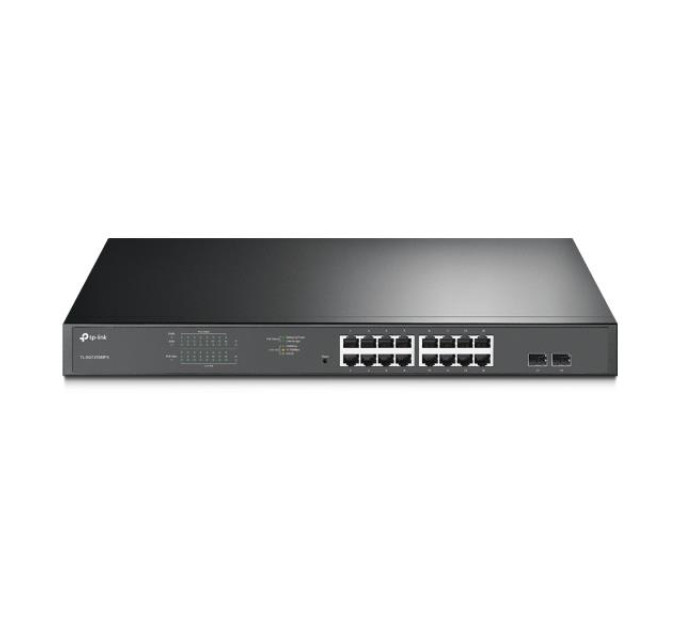 TP-Link 16-портовий гігабітний Smart коммутатор PoE+ з 4 SFP-слотами, TL-SG1218MPE